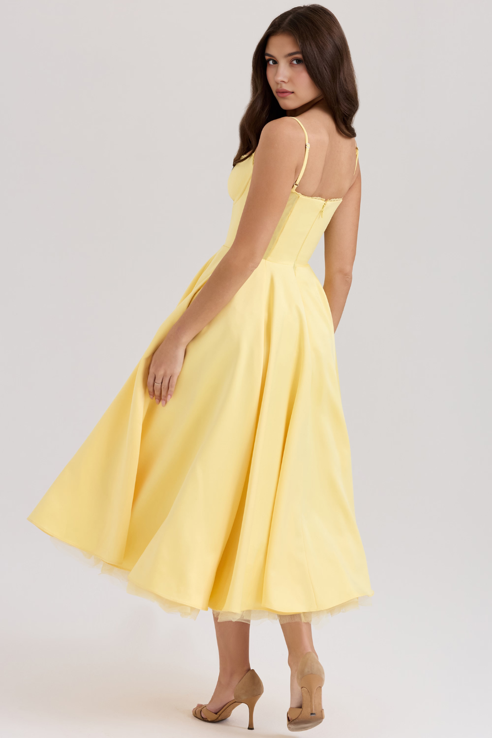 Cloe Double Layer Midi Dress