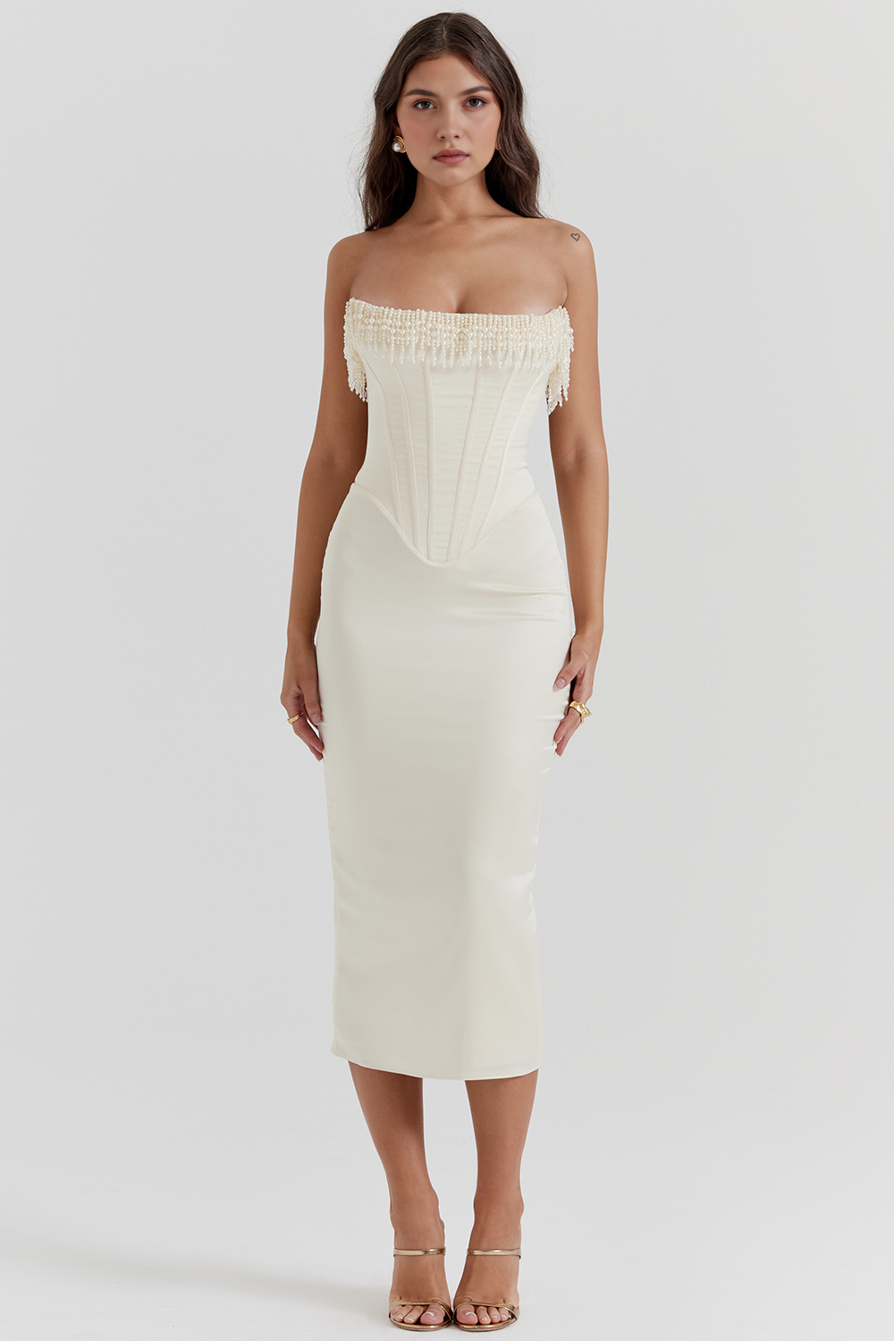 Luize White Corset Dress